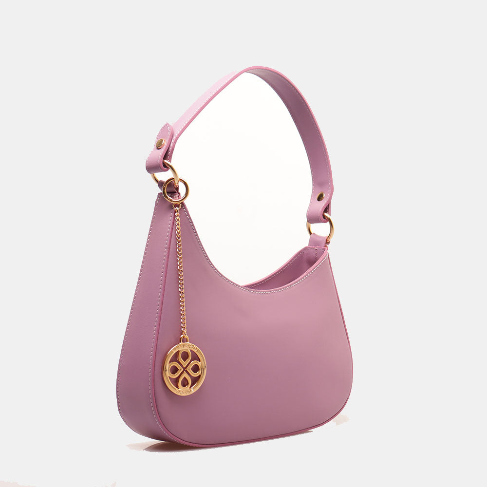 Borsa a Spalla VIAVERDI in Pelle Lilla Made in Italy linea Certaldo