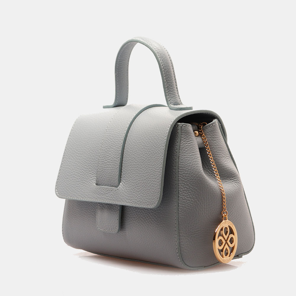 Borsa a Mano con Tracolla VIAVERDI in Pelle Avio Made in Italy linea Fiesole