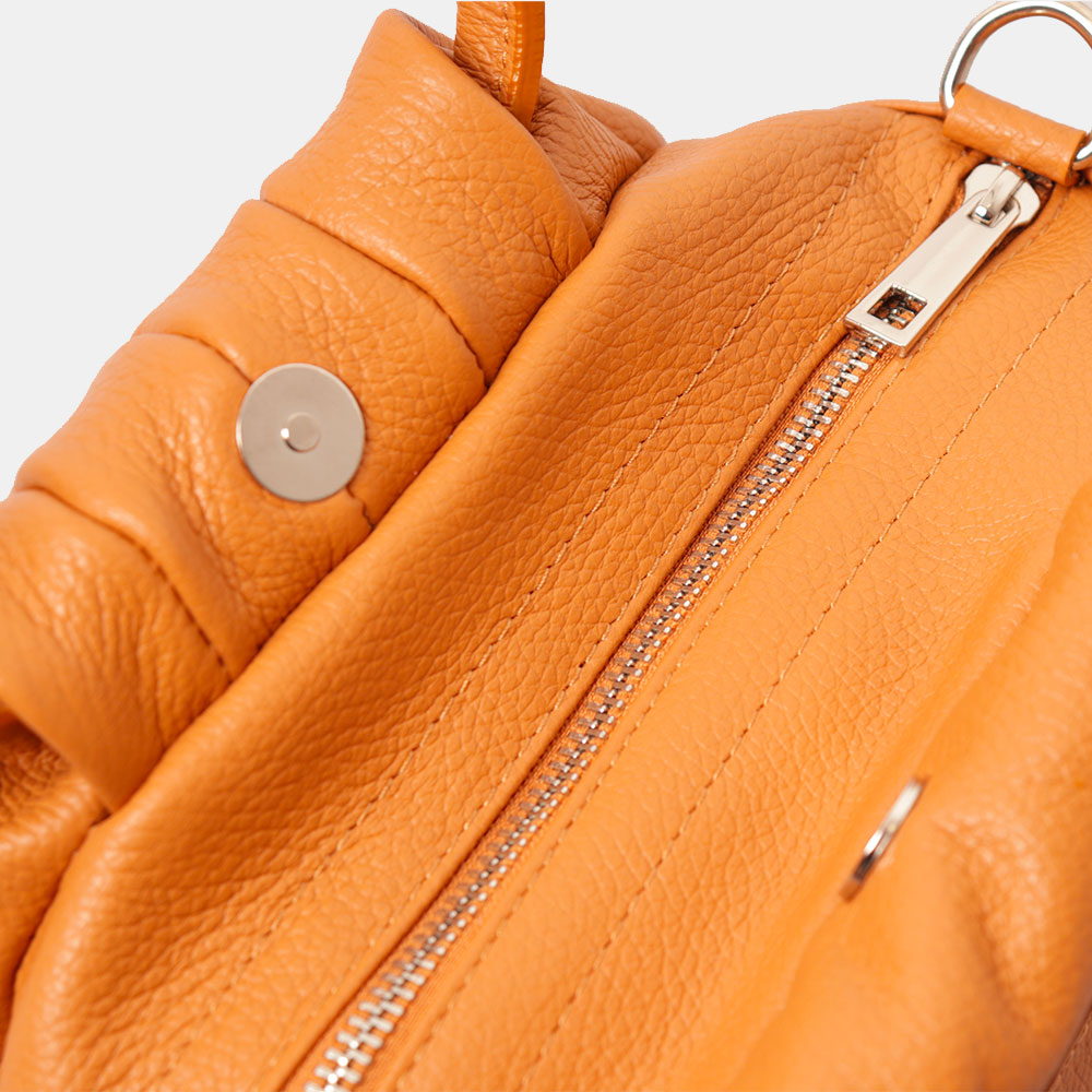 Borsa a Mano con Tracolla VIAVERDI in Pelle Cuoio Made in Italy linea Barga