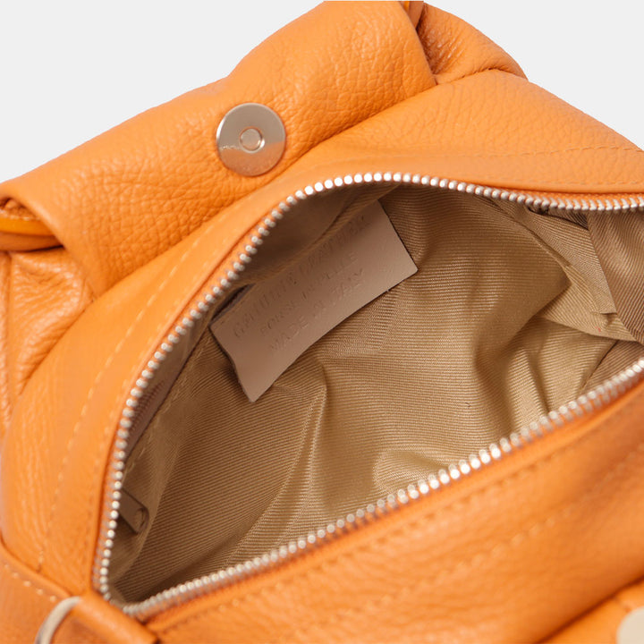 Borsa a Mano con Tracolla VIAVERDI in Pelle Cuoio Made in Italy linea Barga