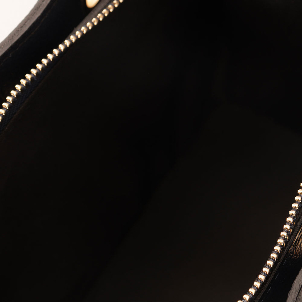 Borsa a Mano VIAVERDI in Pelle Blu Made in Italy