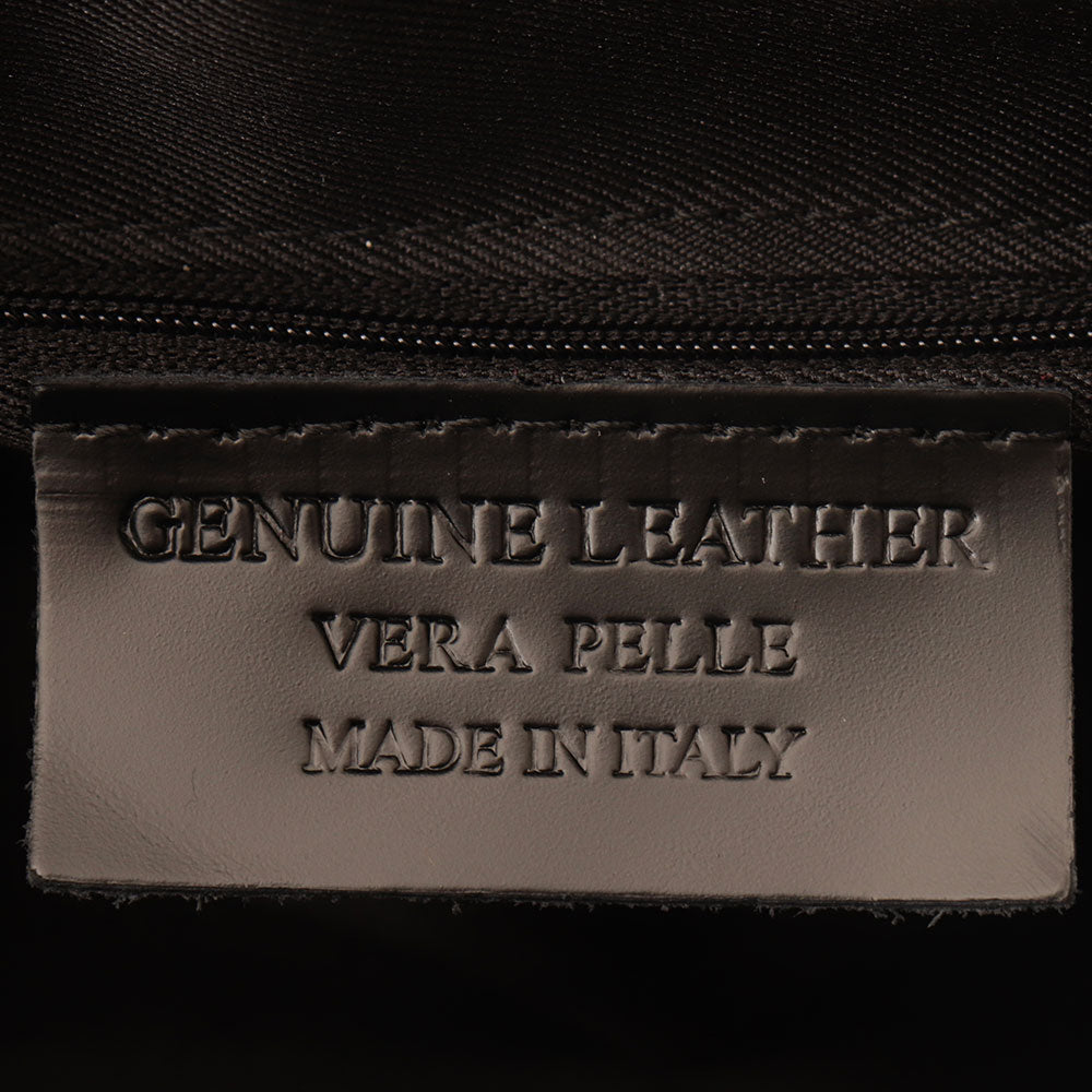 Borsa a Tracolla VIAVERDI in Pelle Nera Made in Italy linea San Gimignano