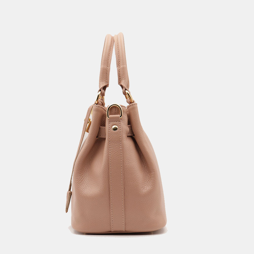 VIAVERDI Women's Handbag in Powder Leather Made in Italy, Artimino line
