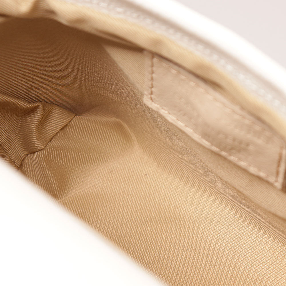 Borsa Donna a Mano VIAVERDI in Pelle Bianca e Rafia Made in Italy