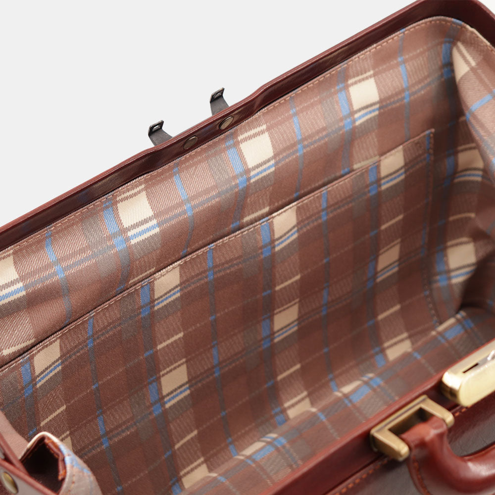 Borsa Medico Classica in Pelle Marrone VIAVERDI Made in Italy linea Firenze