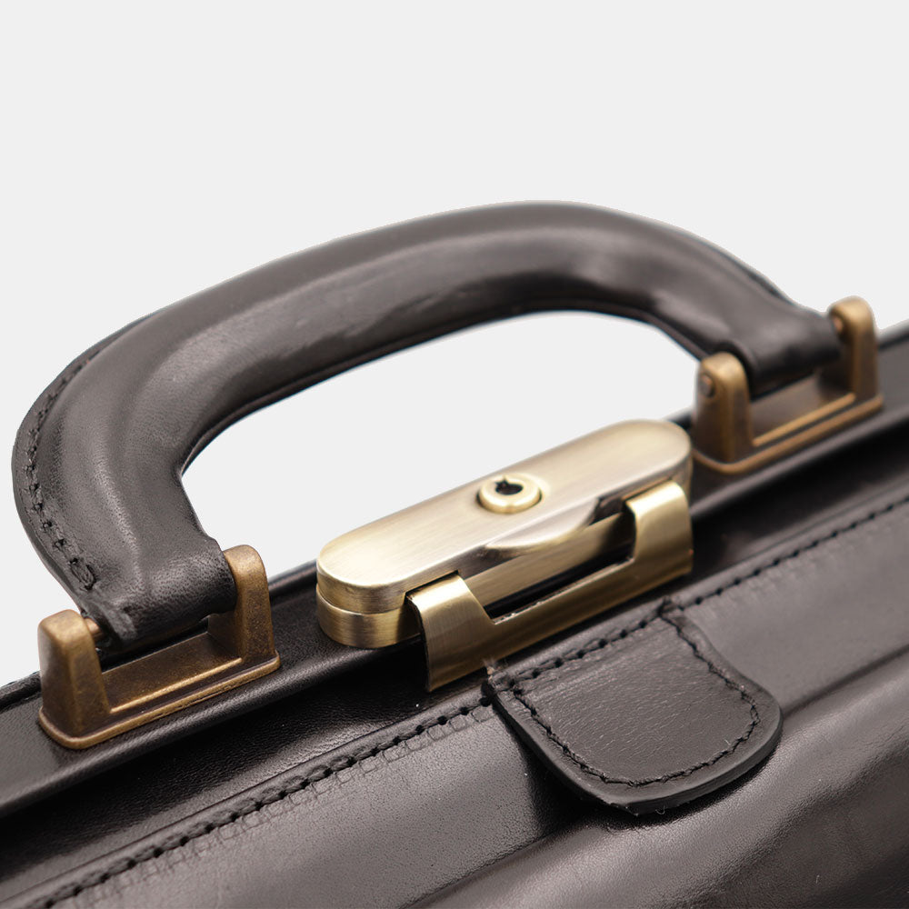 Borsa Medico Classica in Pelle Nera VIAVERDI Made in Italy linea Firenze