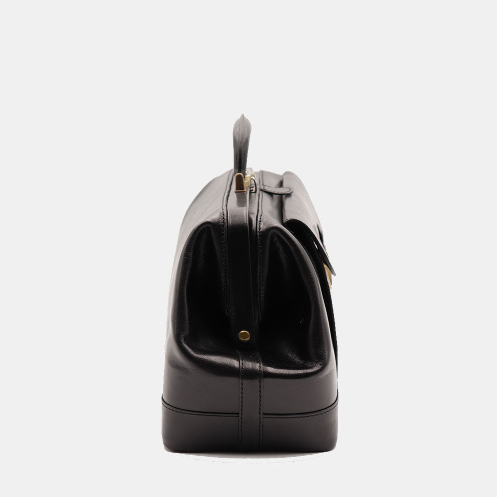 Borsa Medico Classica in Pelle Nera VIAVERDI Made in Italy linea Firenze