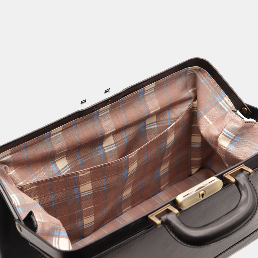 Borsa Medico Classica in Pelle Nera VIAVERDI Made in Italy linea Firenze