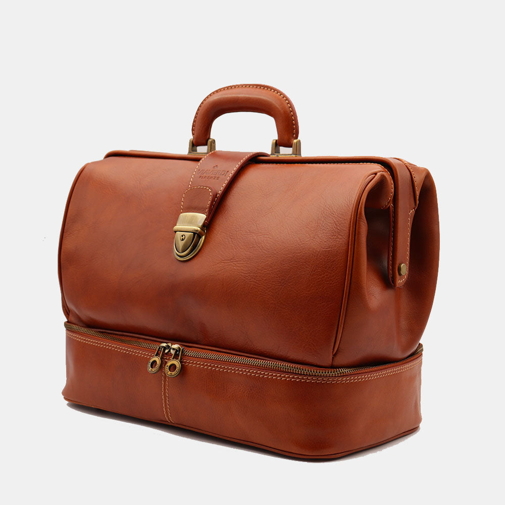 VIAVERDI Arzttasche aus Leder, hergestellt in Italien, Florence-Linie
