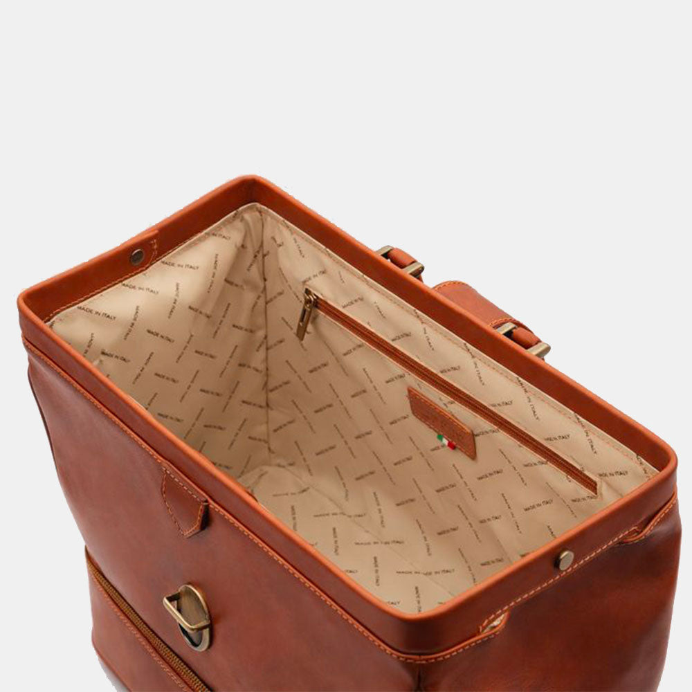 VIAVERDI Arzttasche aus Leder, hergestellt in Italien, Florence-Linie