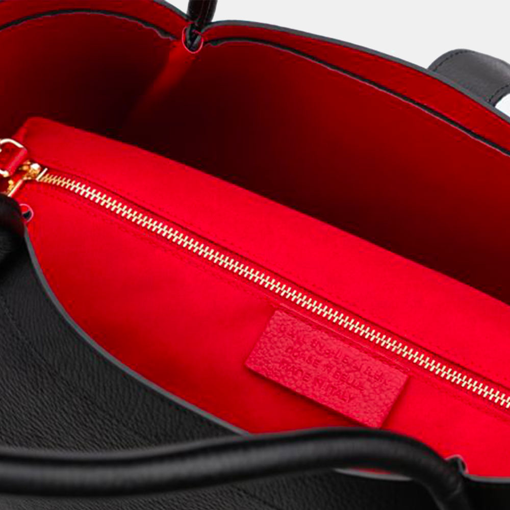 Borsa Donna a Spalla VIAVERDI in Pelle Nera Made in Italy linea Cortona