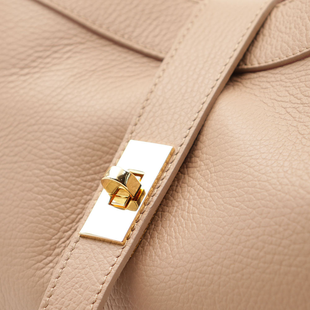 Borsa Donna a Spalla VIAVERDI in Pelle Beige Made in Italy linea Cortona