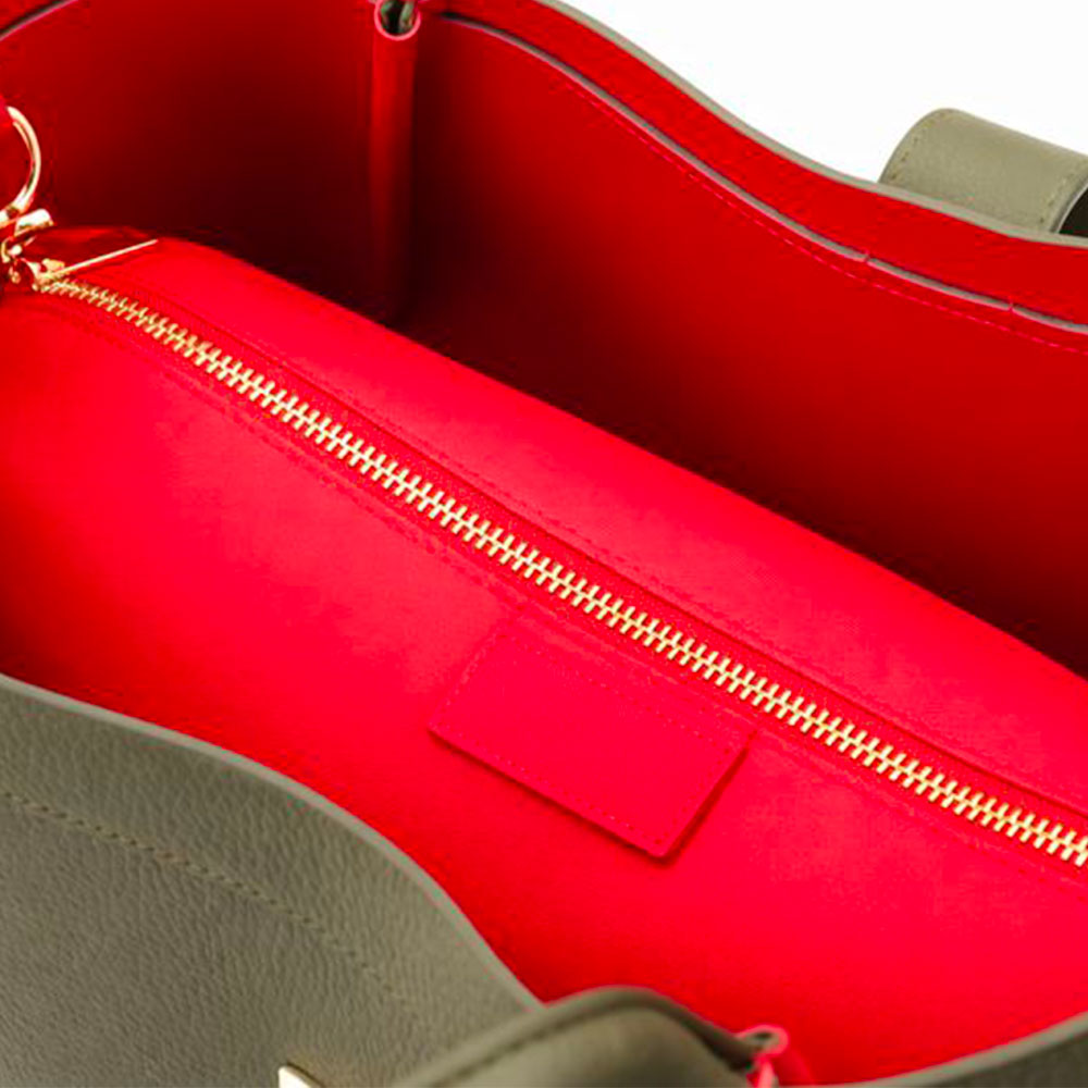 Borsa Donna a Spalla VIAVERDI in Pelle Verde Made in Italy linea Cortona