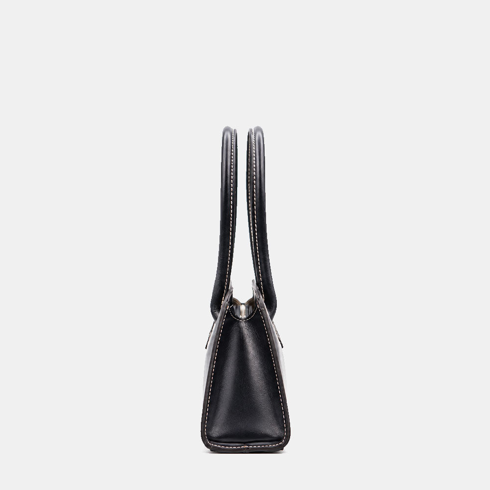 Schultertasche ViaVerdi aus Blauem Leder Made in Italy – Linie Firenze