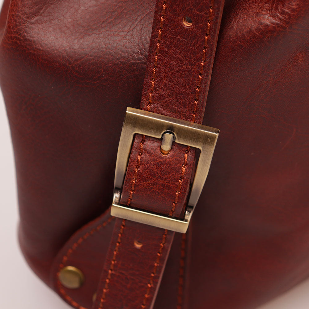 Zaino Donna VIAVERDI in Pelle Marrone Made in Italy linea Firenze