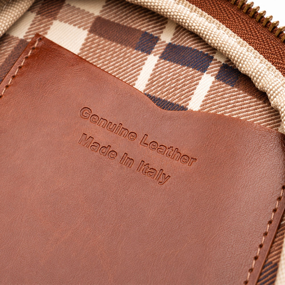 ViaVerdi Umhängetasche aus Braunem Leder Made in Italy – Linie Firenze