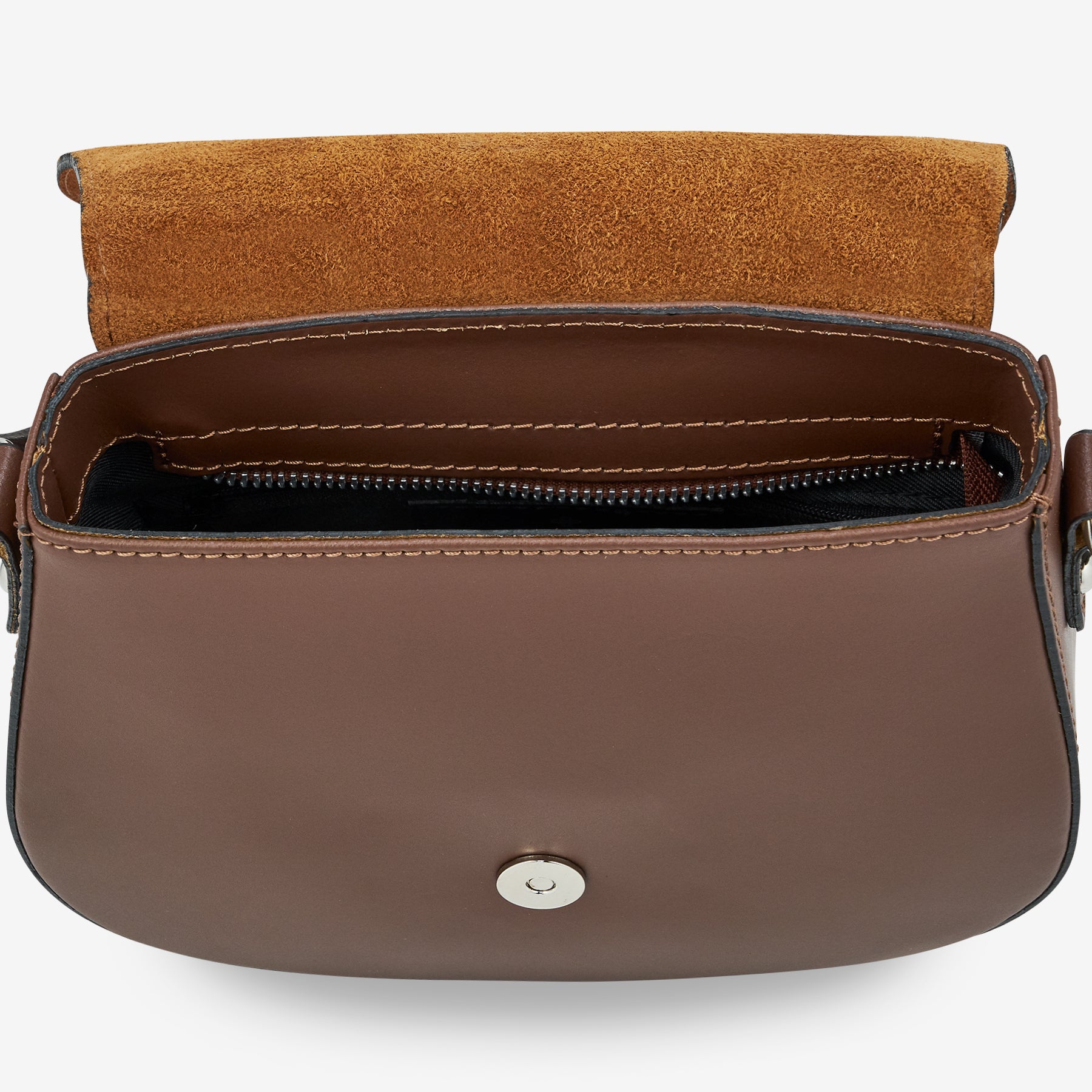 Borsa a Tracolla in Pelle Marrone VIAVERDI Made in Italy