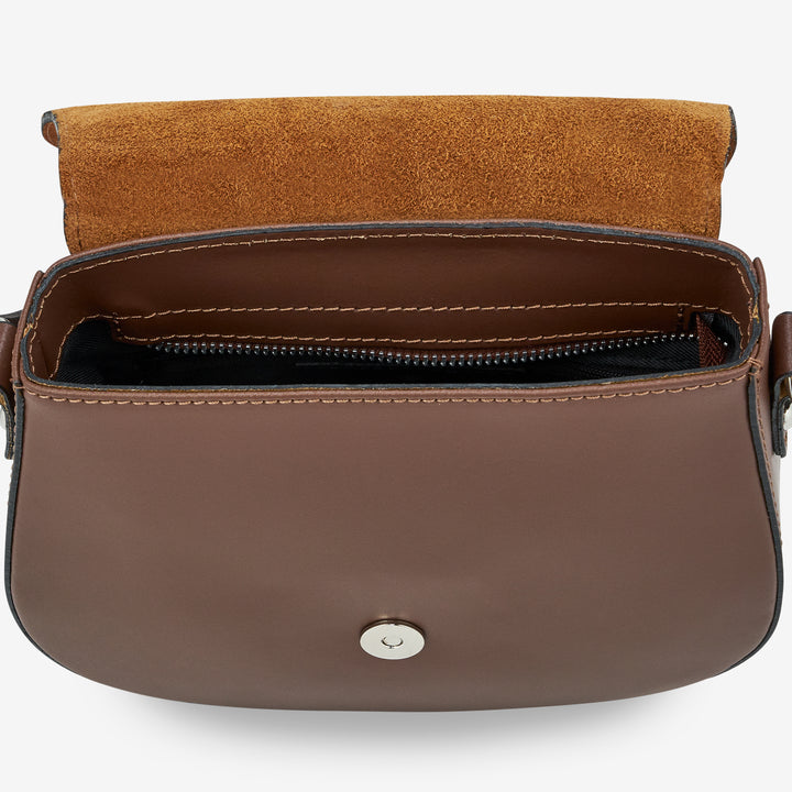 Bolso de Hombro de Piel Negra VIAVERDI Made in Italy