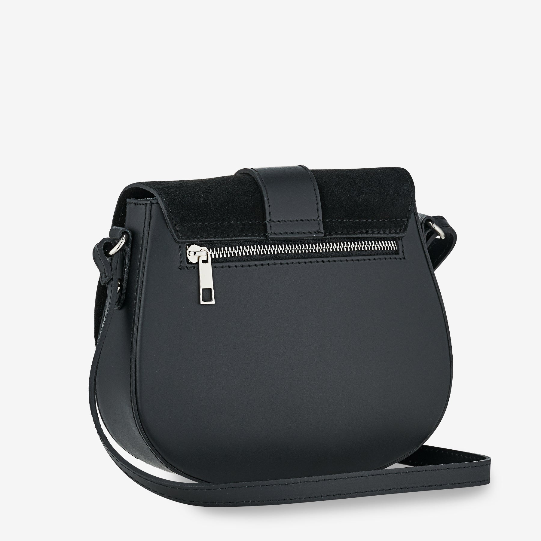 Borsa a Tracolla in Pelle Nera VIAVERDI Made in Italy