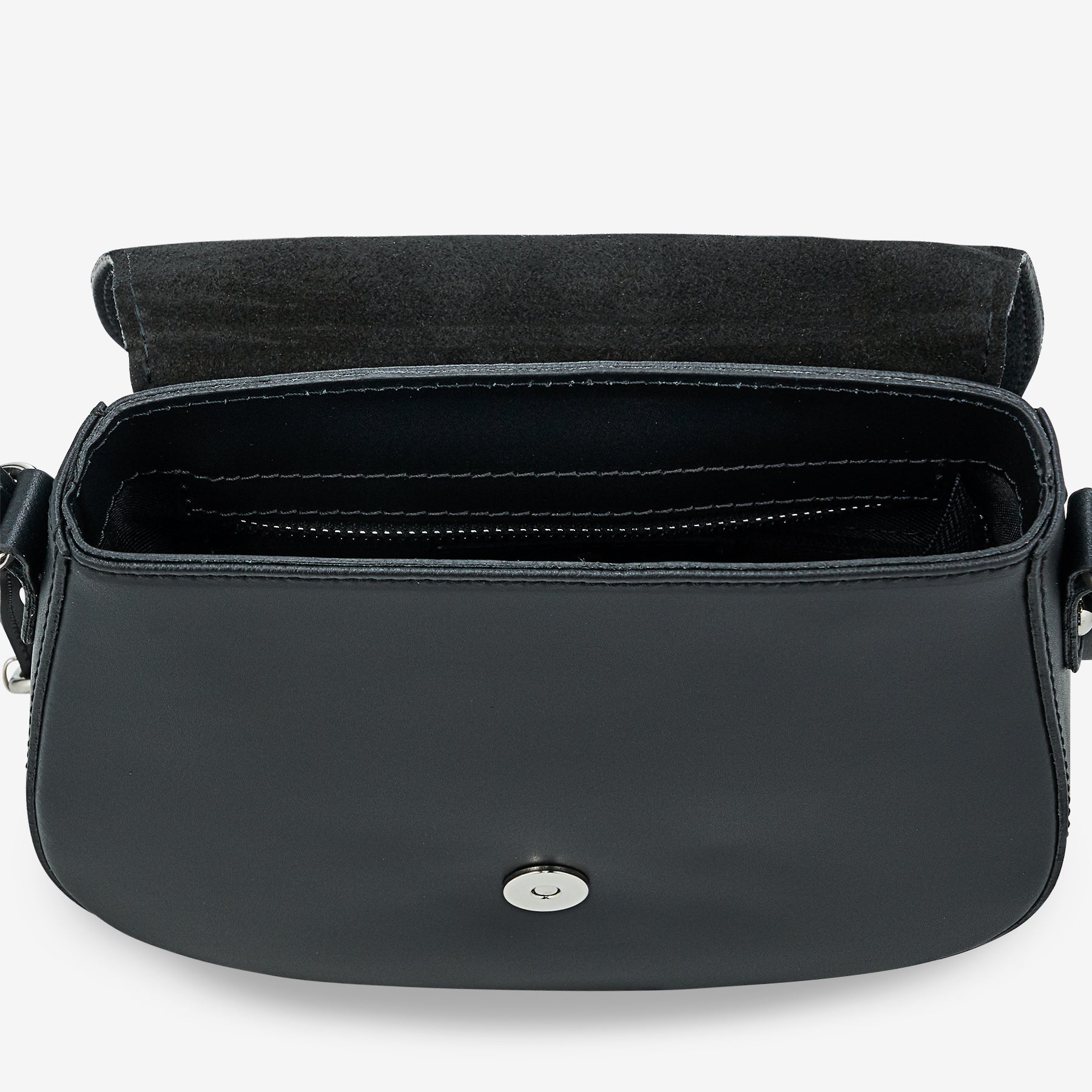 Borsa a Tracolla in Pelle Nera VIAVERDI Made in Italy