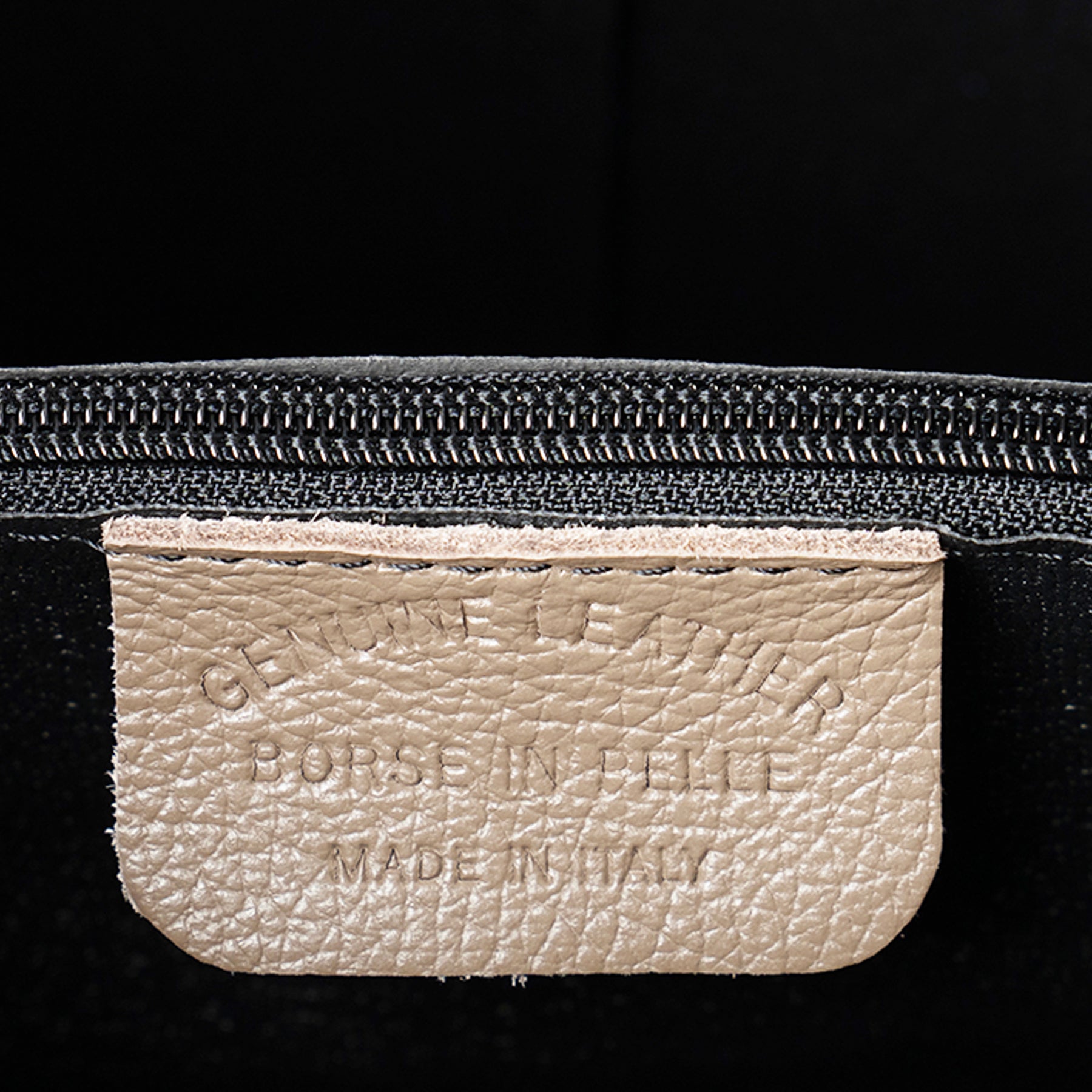 Borsa Secchiello con Tracolla VIAVERDI in Pelle Taupe Made in Italy linea Capalbio