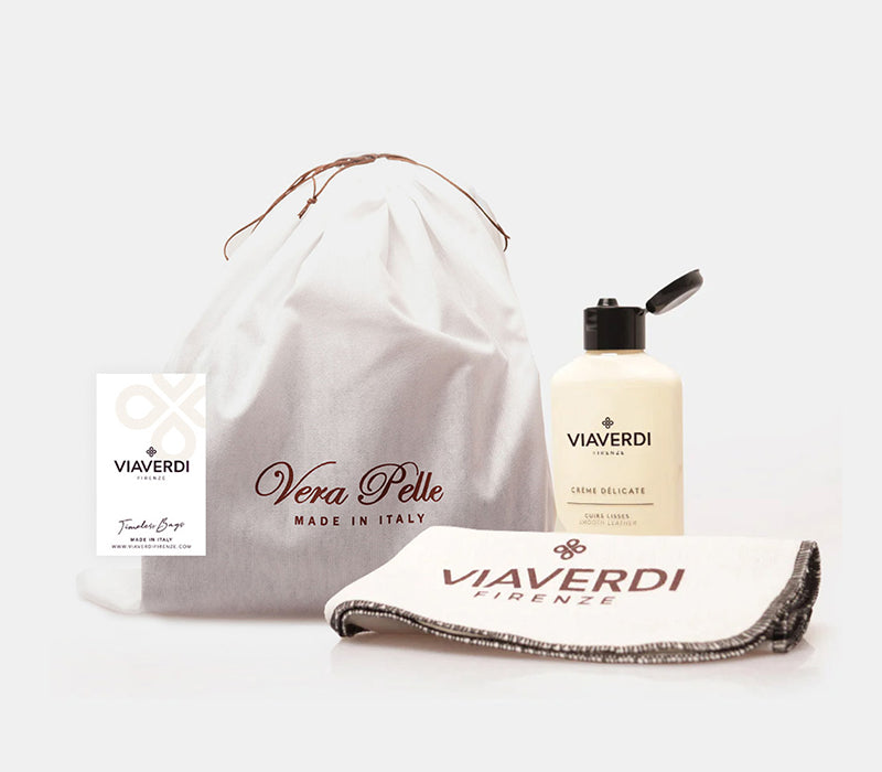 Beauty Uomo VIAVERDI Made in Italy in Pelle Marrone