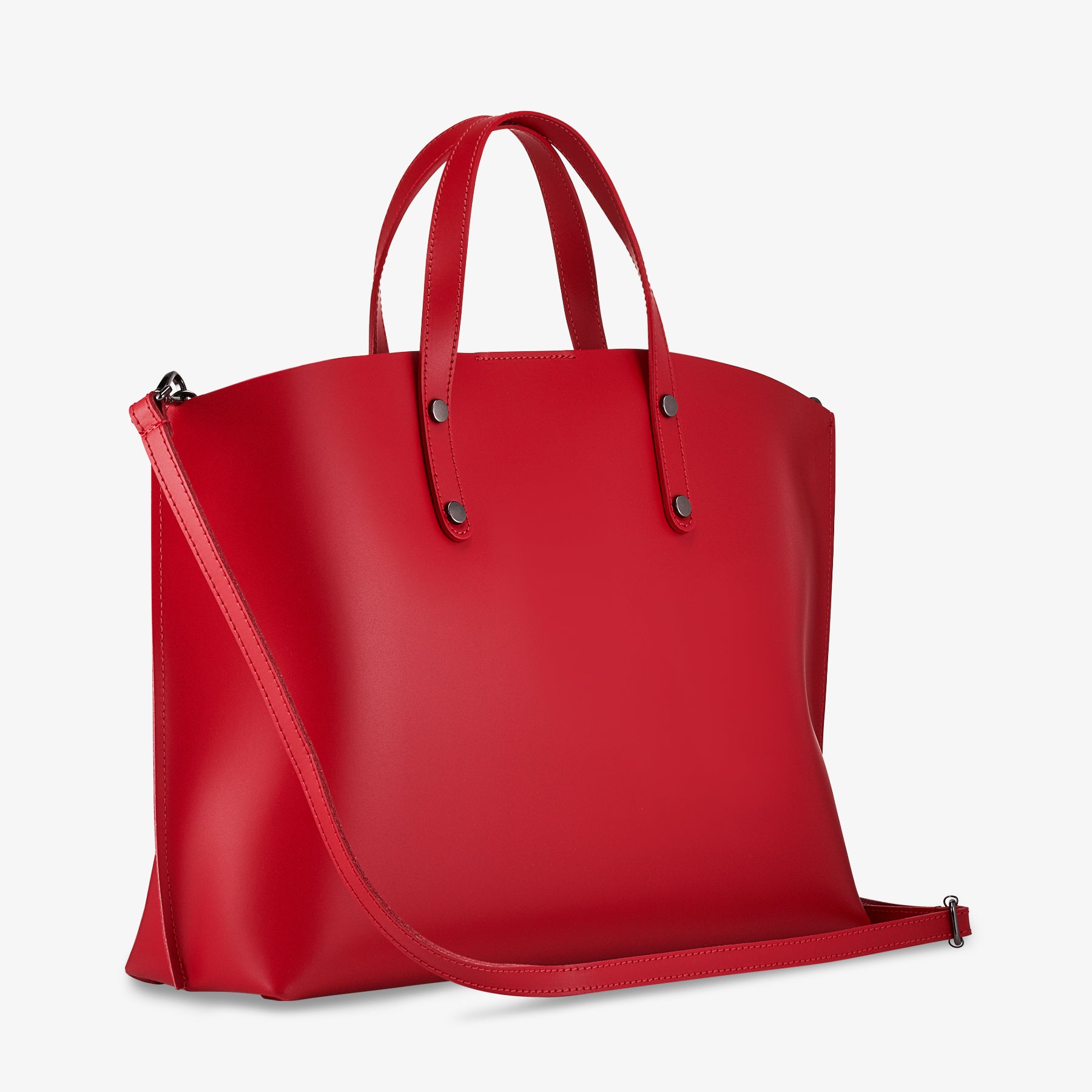 Borsa a Mano in Pelle Rossa VIAVERDI Made in Italy