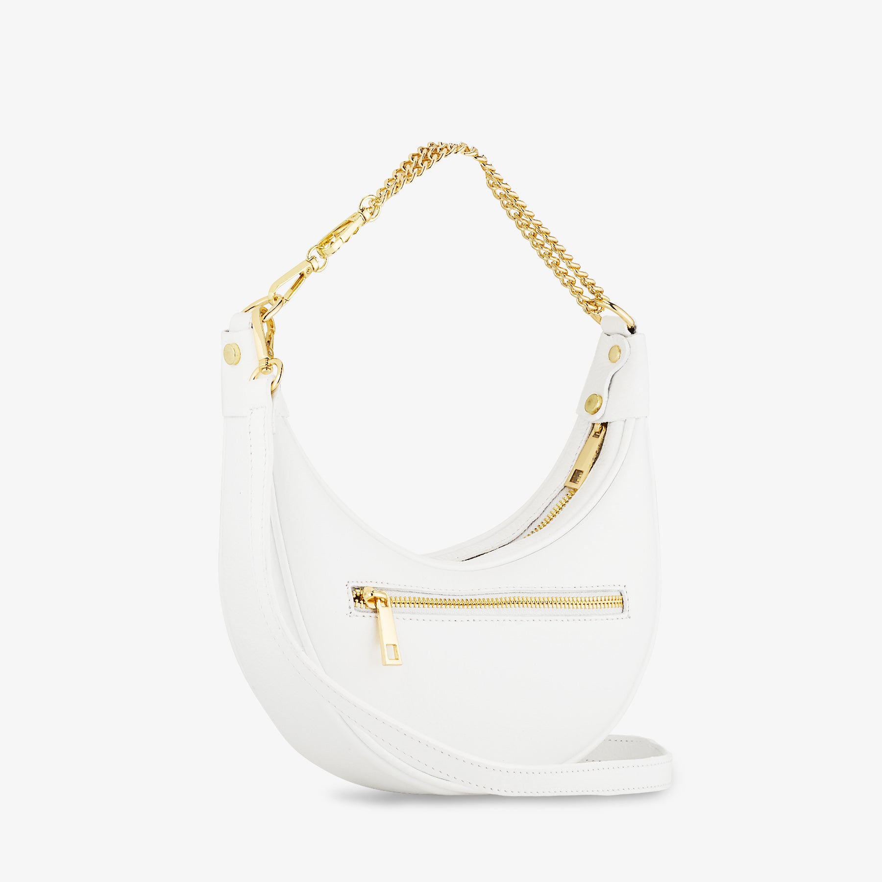 Borsa a Tracolla in Pelle Bianca VIAVERDI Made in Italy