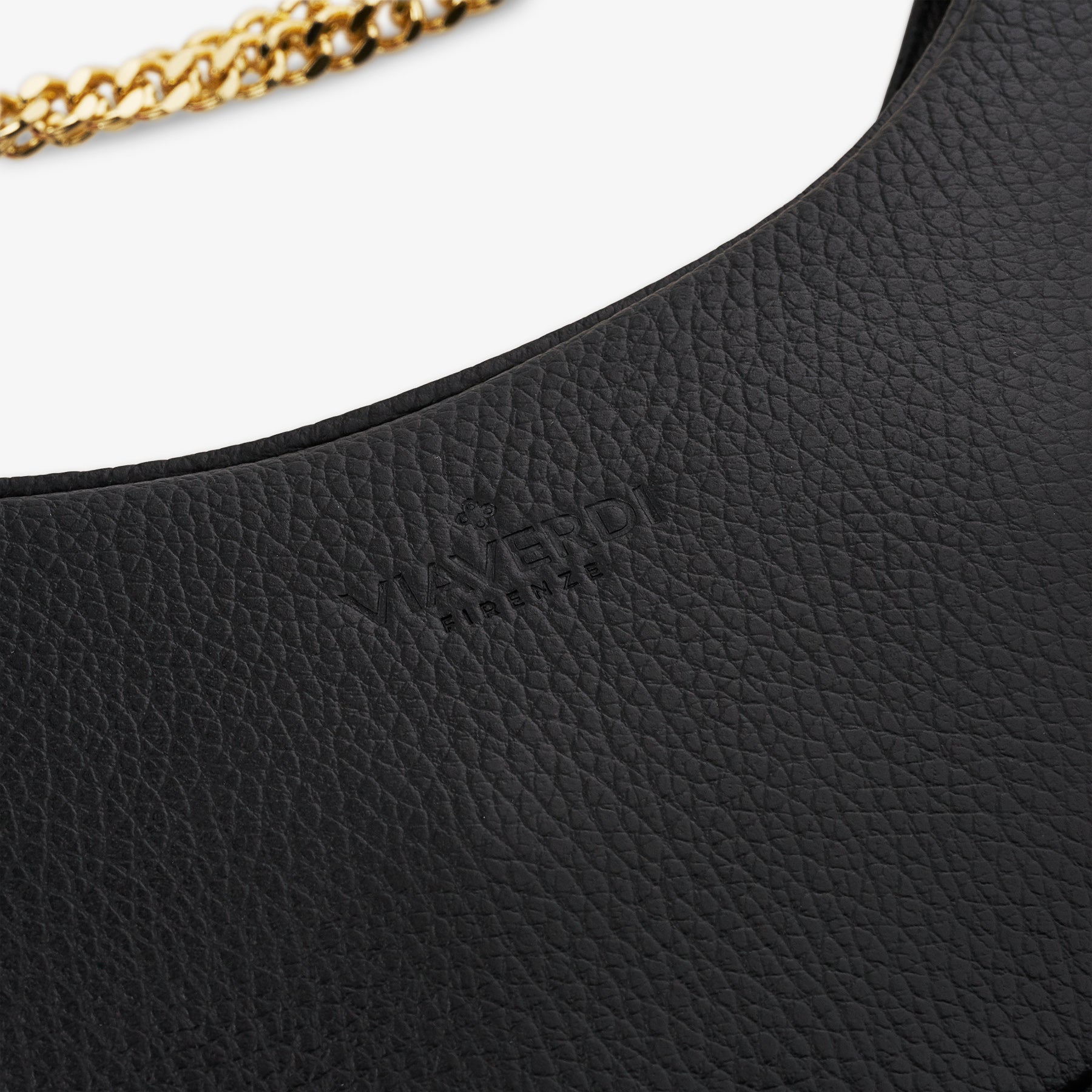 Borsa a Tracolla in Pelle Nera VIAVERDI Made in Italy