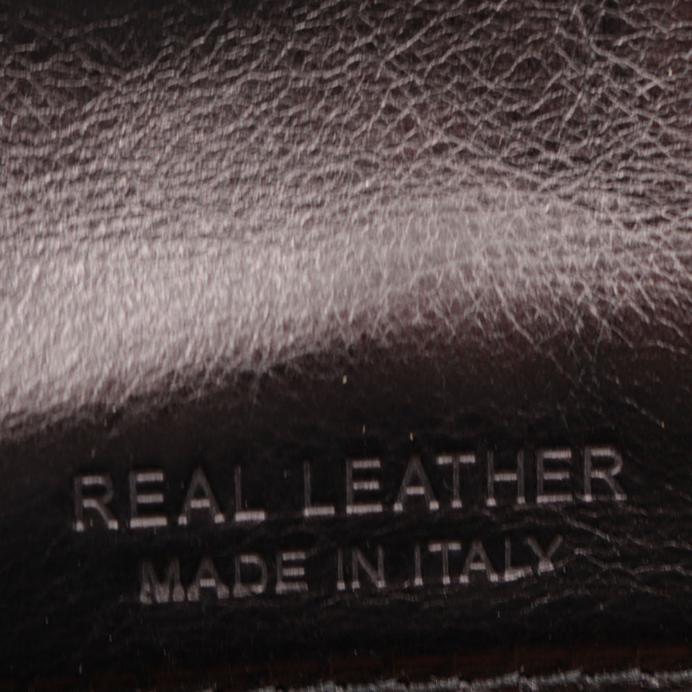 Kleine Umhängetasche VIAVERDI aus schwarzem Leder Made in Italy Linie Firenze