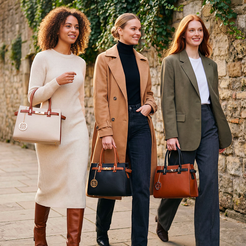 Borsa Donna a Mano VIAVERDI in Pelle Bianca Made in Italy linea Artimino