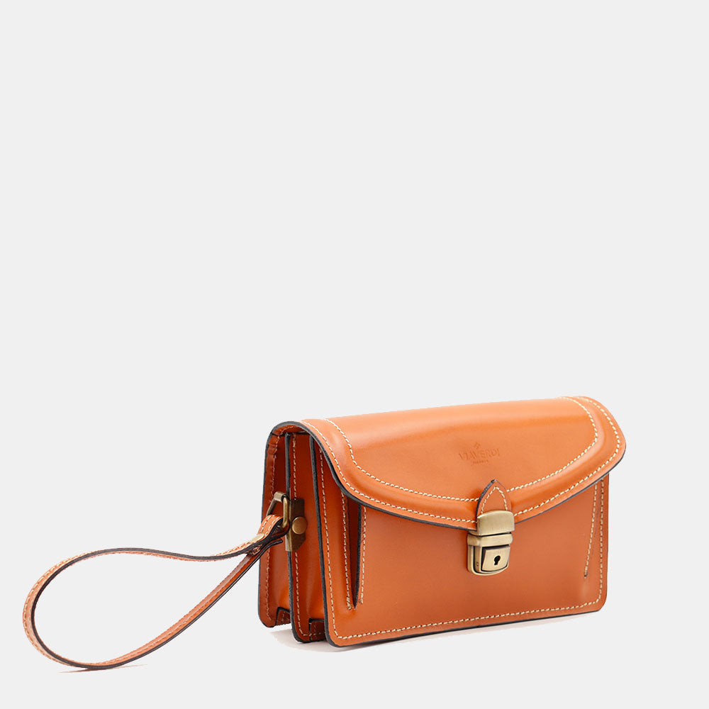 Beauty Uomo VIAVERDI Made in Italy in Pelle color Cuoio