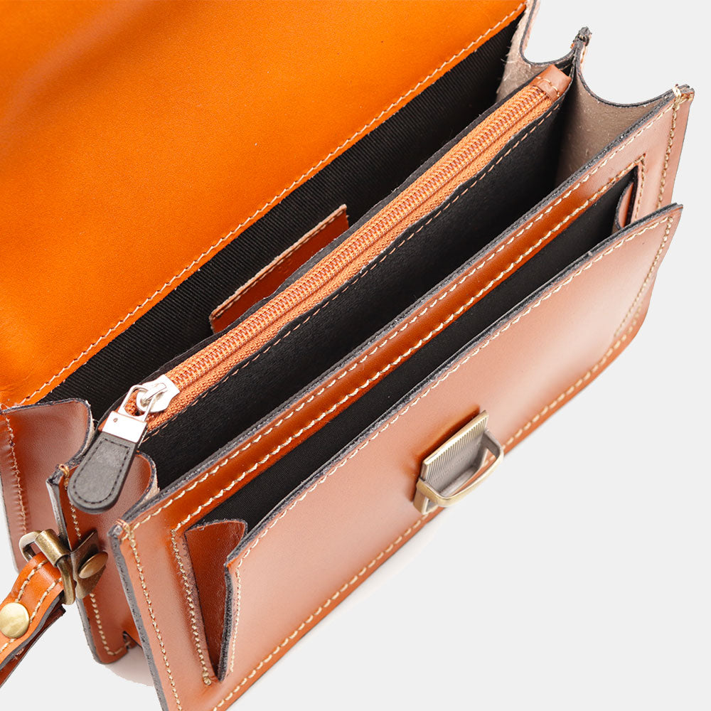 Beauty Uomo VIAVERDI Made in Italy in Pelle color Cuoio