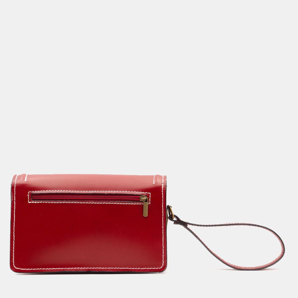 Beauty Uomo VIAVERDI Made in Italy in Pelle Rosso