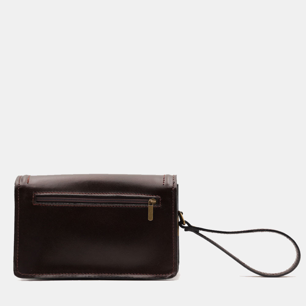 Beauty Uomo VIAVERDI Made in Italy in Pelle Testa di Moro