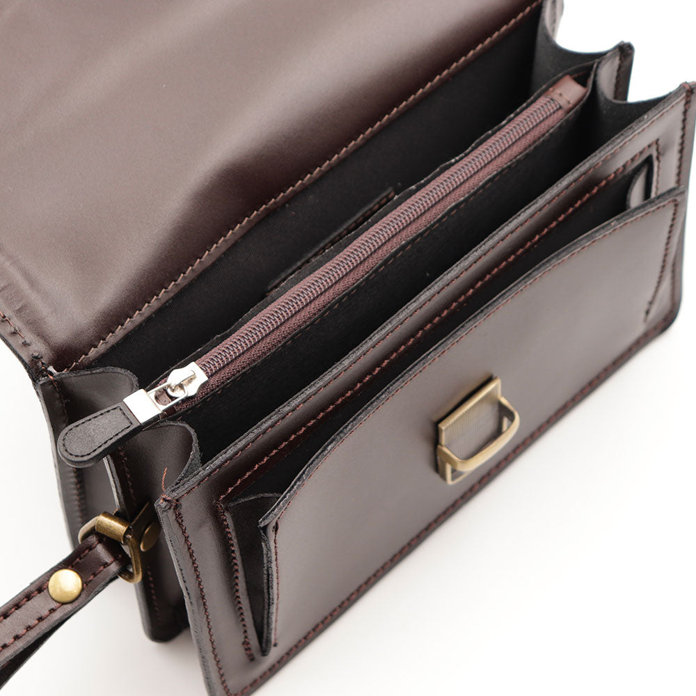 Beauty Uomo VIAVERDI Made in Italy in Pelle Testa di Moro