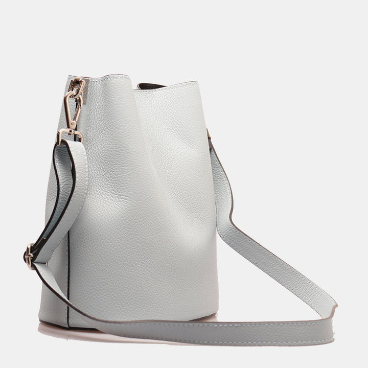 Beuteltasche mit Schultergurt VIAVERDI aus Zuckerpapierleder Made in Italy Capalbio-Linie