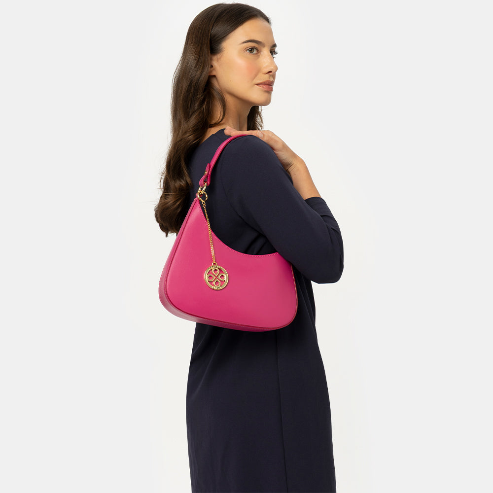 Borsa a Spalla VIAVERDI in Pelle Avio Made in Italy linea Certaldo