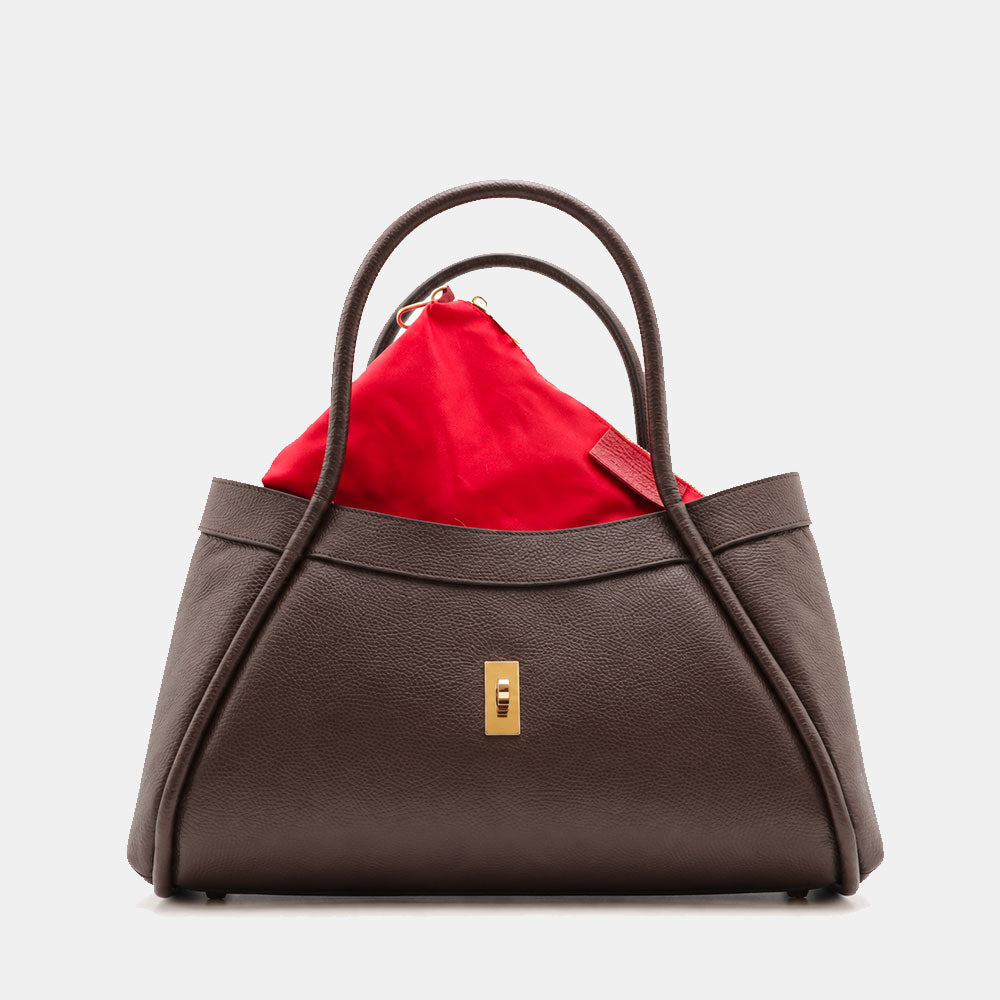 VIAVERDI Women's Shoulder Bag in Black Leather Made in Italy, Cortona Line