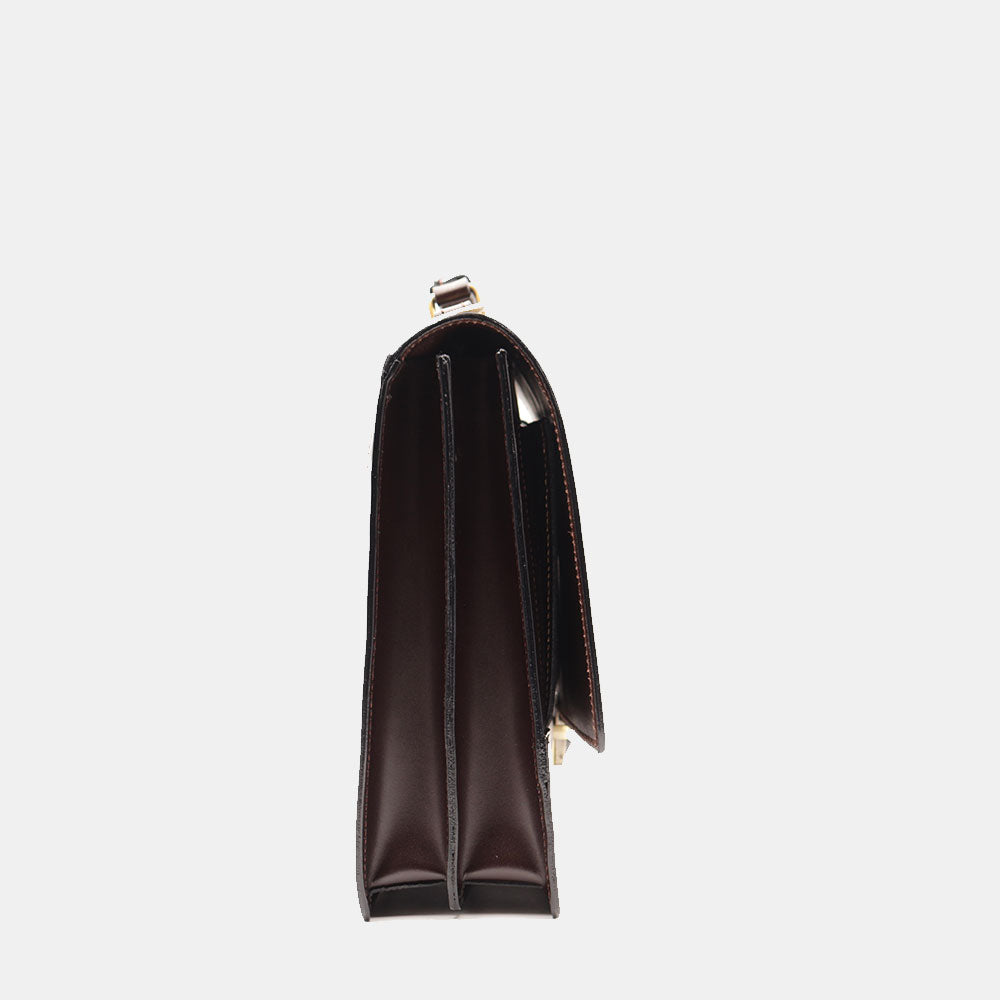 Cartella in Pelle Testa di Moro VIAVERDI Made in Italy - 2 Soffietti porta Pc 15.6