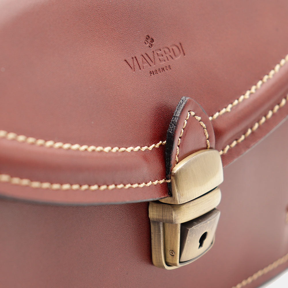 Beauty Uomo VIAVERDI Made in Italy in Pelle Marrone