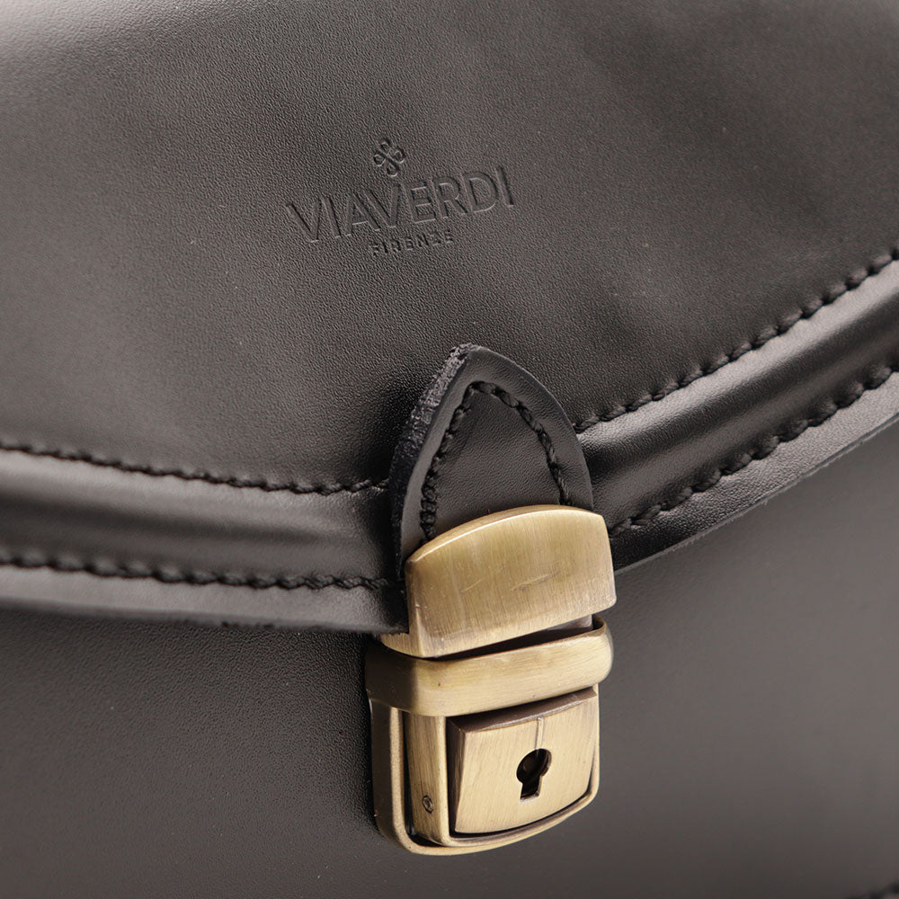 Beauty Uomo VIAVERDI Made in Italy in Pelle Nero