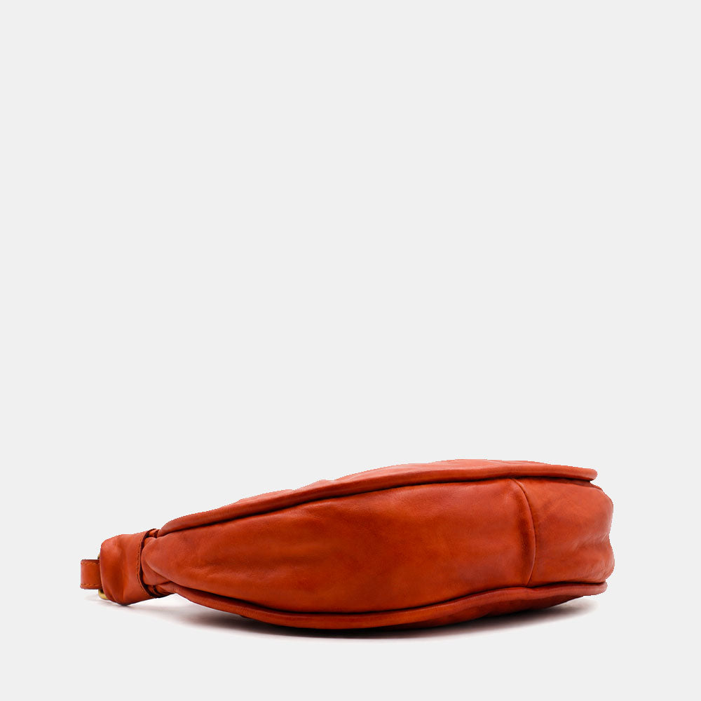 Borsa a Spalla VIAVERDI in Pelle color Cuoio Made in Italy linea Tuscany