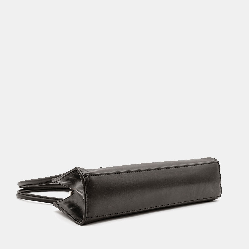 Borsa Donna a Spalla VIAVERDI in Pelle Nera Made in Italy linea Firenze
