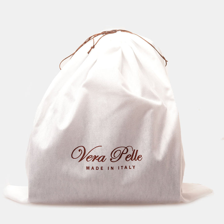 Borsa a Spalla VIAVERDI in Pelle Blu Made in Italy linea