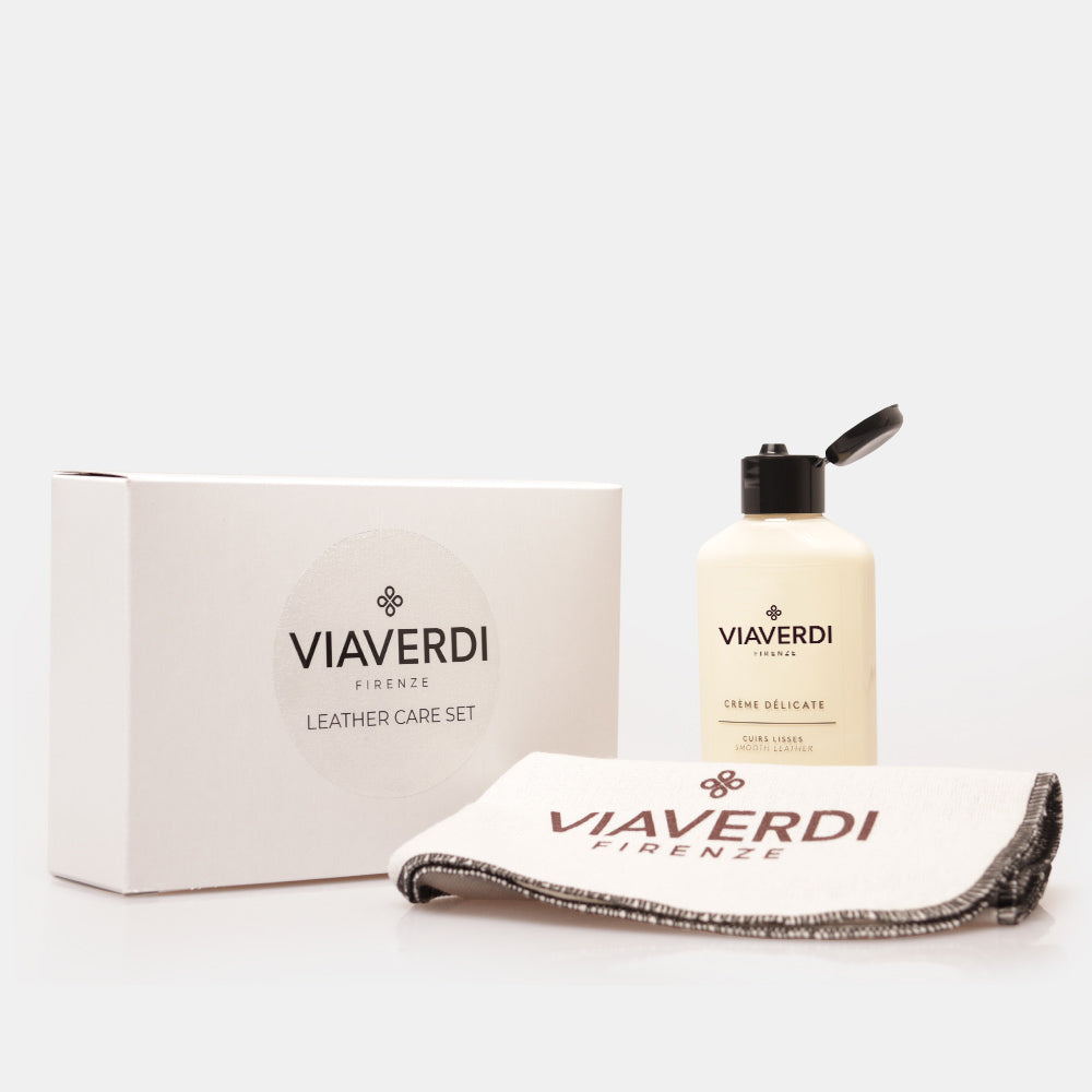 VIAVERDI Schultertasche aus braunem Leder, hergestellt in Italien, Florence-Linie