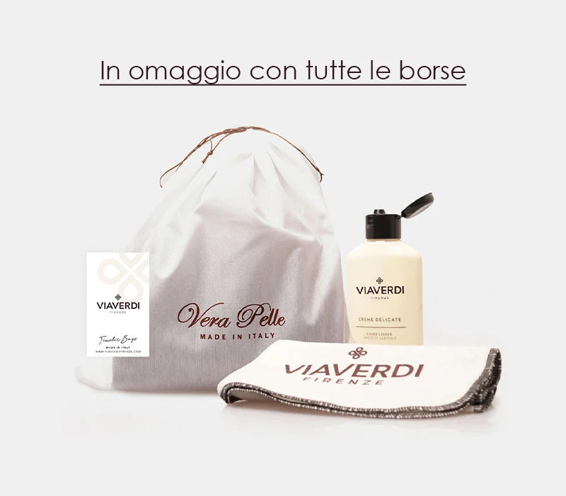 Beauty Uomo VIAVERDI Made in Italy in Pelle Nero