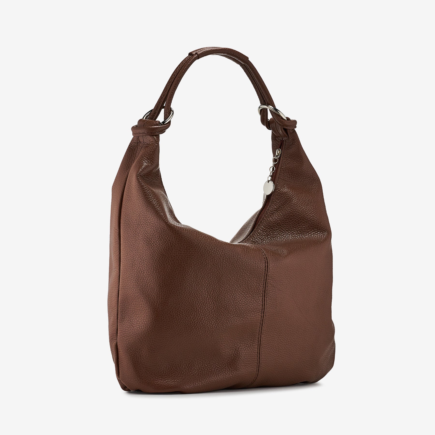 Borsa Hobo in Pelle Marrone VIAVERDI Made in Italy