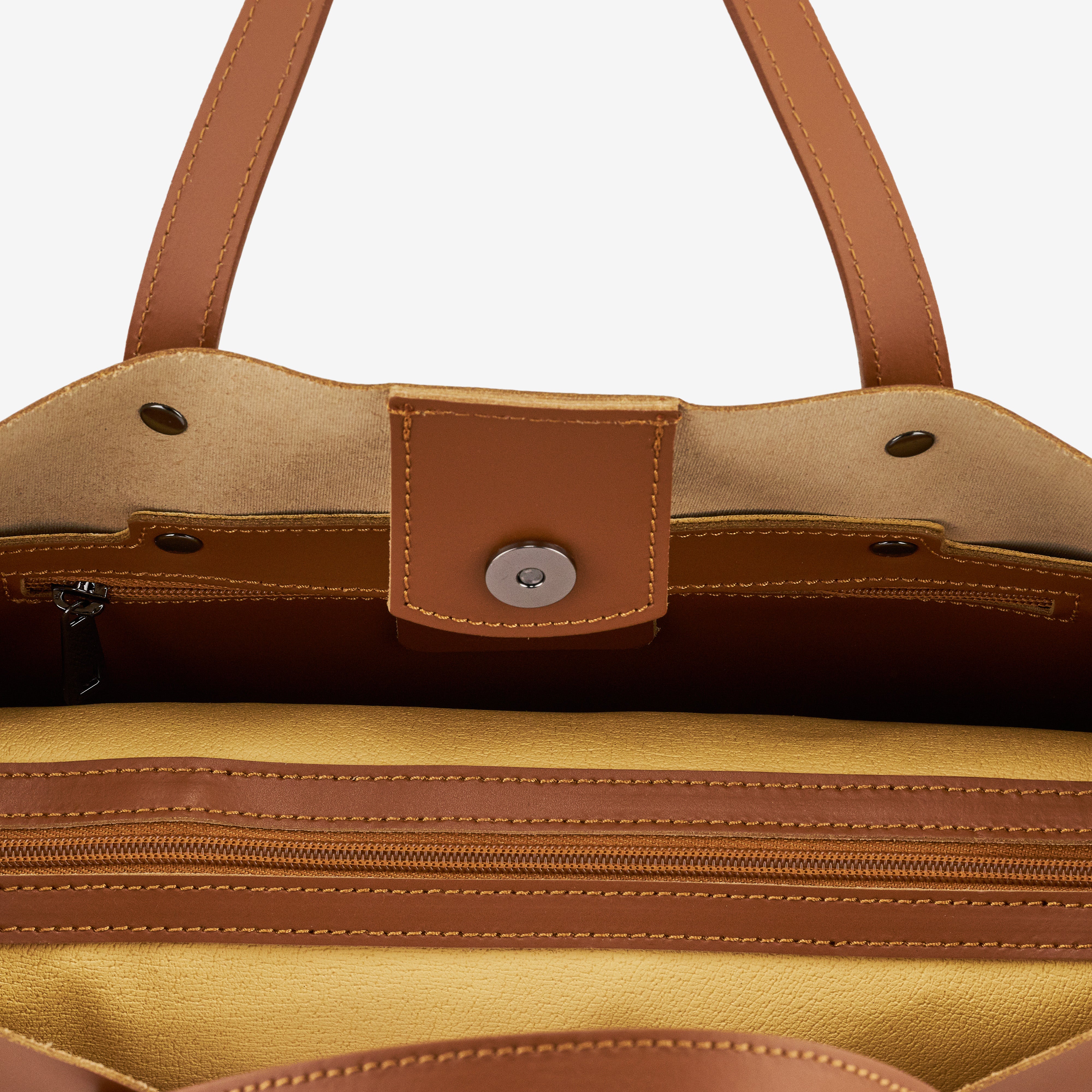 Borsa a Mano in Pelle Marrone VIAVERDI Made in Italy