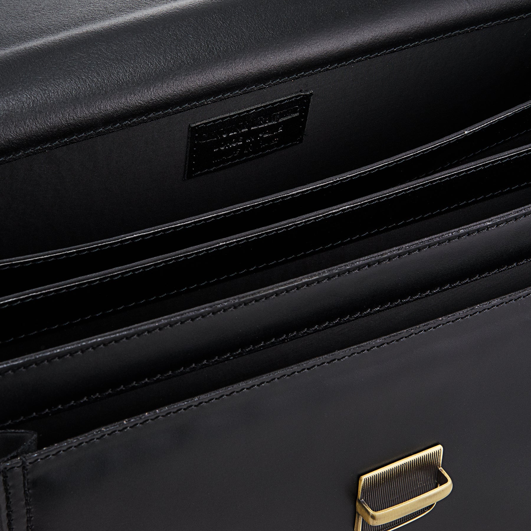 Cartella in Pelle Nera VIAVERDI Made in Italy - 3 Soffietti Pc 15.6